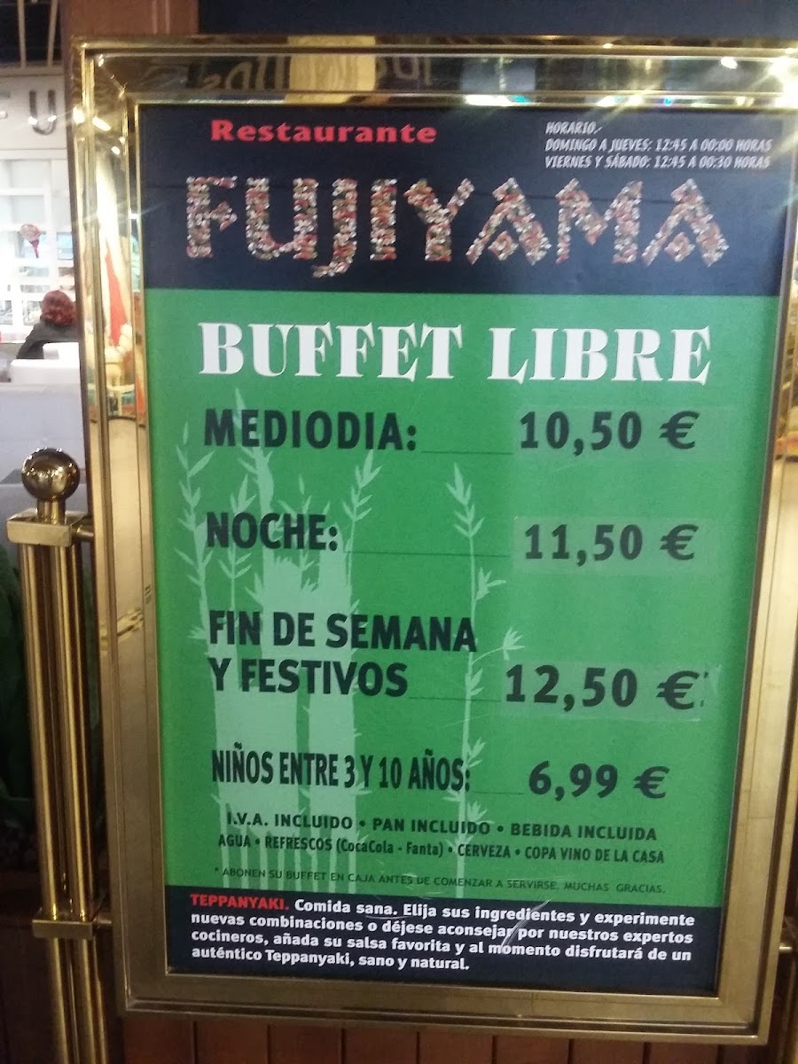 Menu Fujiyama-6